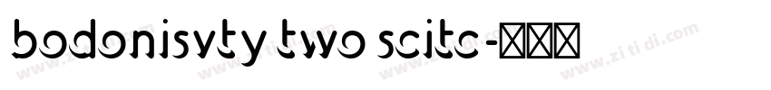 bodonisvty two scitc字体转换